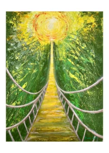 Cesta Slunce, kartička, dárek, vykládací karty, básně a obrazy