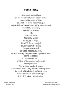 Cesta lásky, kartička, dárek, vykládací karty, básně a obrazy