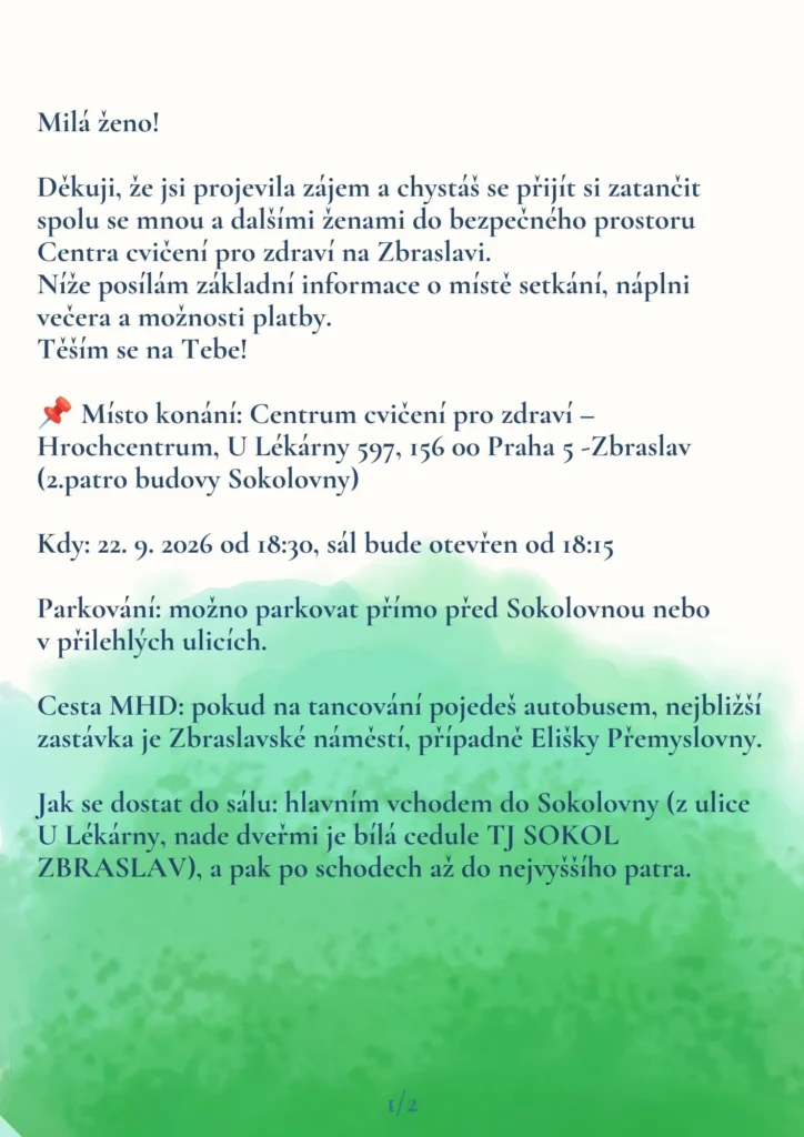 Taneční večer pro ženy
