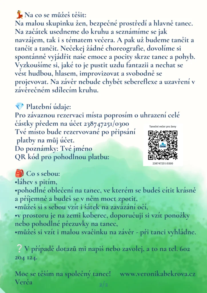 Taneční večer pro ženy