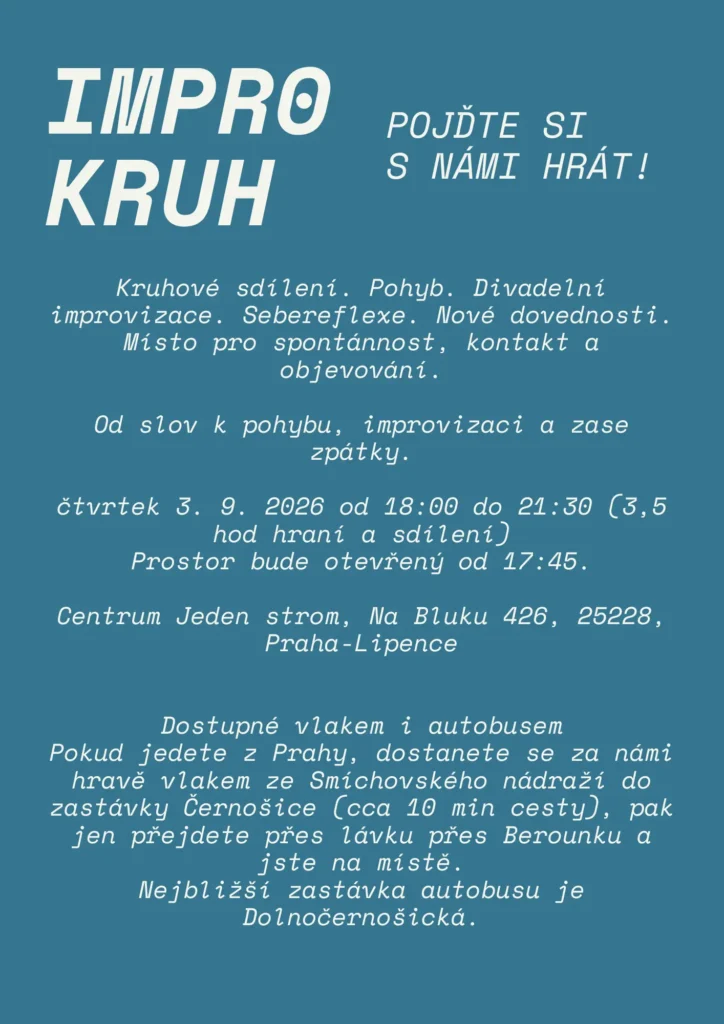 Improkruh, kruhová komunikace, improvizace, divadlo, terapie
